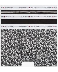 Tommy Hilfiger - 3-Pack Signature Waistband Print Trunks - Lyst