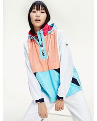 Tommy Hilfiger Colour-blocked Anorak - Blauw