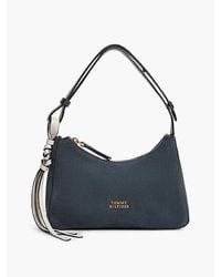Tommy Hilfiger - Metal Logo Suede Shoulder Bag - Lyst