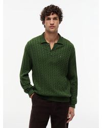 Tommy Hilfiger - Cable Knit Polo Jumper - Lyst