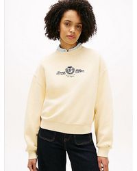 Tommy Hilfiger - Crest Embroidery Relaxed Terry Sweatshirt - Lyst