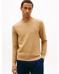 Tommy Hilfiger - Textured Knit Crew Neck Jumper - Lyst