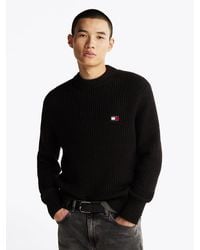 Tommy Hilfiger - Pullover A Coste Con Distintivo Tommy - Lyst