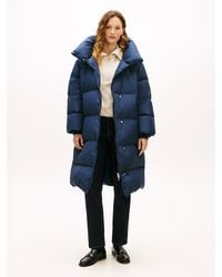 Tommy Hilfiger - Water Repellent Down Longline Wrap Coat - Lyst