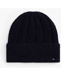 Tommy Hilfiger - Bonnet Doux En Laine À Drapeau - Lyst