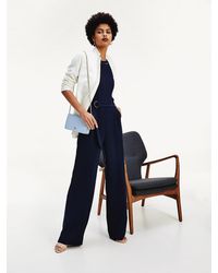 Tommy Hilfiger Mouwloze Jumpsuit Met Geborduurde Details - Blauw