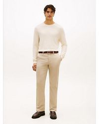 Tommy Hilfiger - Denton Textured Print Straight Leg Chinos - Lyst