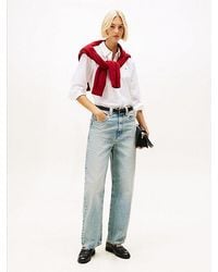 Tommy Hilfiger - Mid Rise Relaxed Barrel Leg Jeans - Lyst