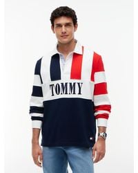 Tommy Hilfiger - Relaxed Fit Colour-Blocked Rugby Shirt - Lyst