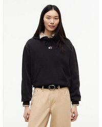 Tommy Hilfiger - Tommy Jeans Tommy Badge Relaxed Drawstring Hoody - Lyst