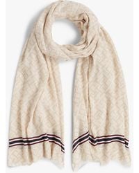 Tommy Hilfiger - Th Monogram Lightweight Scarf - Lyst