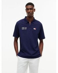 Tommy Hilfiger - Tommy X U.S. Sail Gp Team Performance Pique Polo Shirt - Lyst
