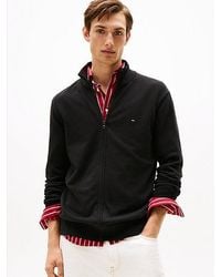 Tommy Hilfiger - Vest Met Rits En Opstaande Hals - Lyst