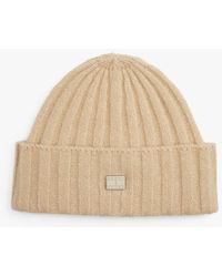 Tommy Hilfiger - Heritage Plaque Wool Blend Beanie - Lyst