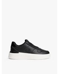 Tommy Hilfiger - Platform-Sneaker Aus Leder Mit Lack-Absatz - Lyst