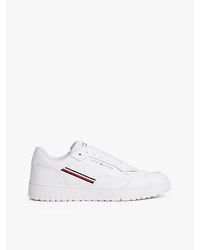 Tommy Hilfiger - Basketbalsneaker Met Profielzool En Leer - Lyst