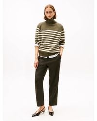 Tommy Hilfiger - Pinstripe Slim Straight Leg Trousers - Lyst