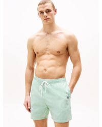 Tommy Hilfiger - Short De Bain Mi-Long Original À Rayures - Lyst