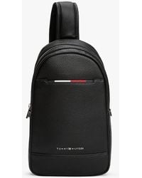 Tommy Hilfiger - Pebble Grain Crossbody Sling Bag - Lyst