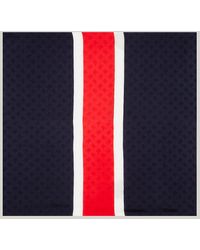 Tommy Hilfiger - Th Monogram Colour-blocked Square Scarf - Lyst