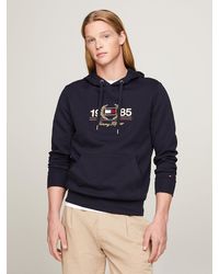 Tommy Hilfiger - Chest Logo Embroidery Drawstring Hoody - Lyst