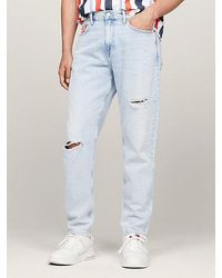Tommy Hilfiger - Isaac Archive Relaxed Tapered Distressed Jeans - Lyst