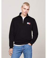 Tommy Hilfiger - Logo Half-zip Sweatshirt - Lyst