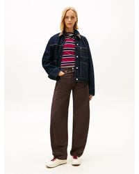 Tommy Hilfiger - Pantaloni Barrel Fit Larghi A Vita Media - Lyst