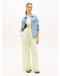 Tommy Hilfiger - Pantalon En Lin Mélangé À Cordon De Serrage - Lyst