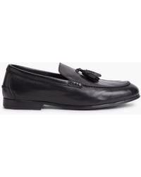 Tommy Hilfiger - Logo Tassel Flexible Leather Loafers - Lyst