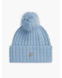 Tommy Hilfiger - Pom Pom Beanie With Cashmere - Lyst