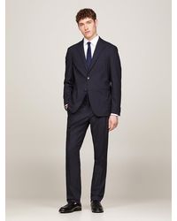 Tommy Hilfiger - Micro Check Jersey Slim Fit Suit - Lyst