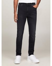 Tommy Hilfiger - Simon Skinny Fit Faded Black Jeans - Lyst