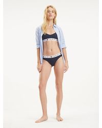 Tommy Hilfiger Thong Coordinate Cotton - Blauw