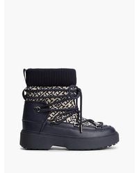 Tommy Hilfiger - Th Monogram Water Resistant Snow Boots - Lyst