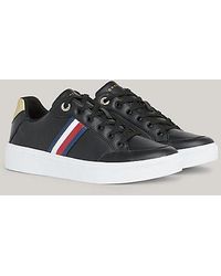 Tommy Hilfiger - Global Stripe Elevated Leder-Sneaker - Lyst