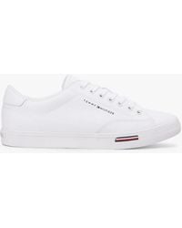 Tommy Hilfiger - Signature Midsole Lace-Up Trainers With Leather - Lyst