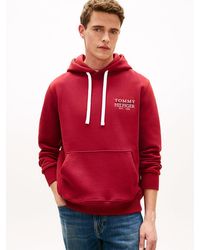Tommy Hilfiger - Heritage Logo Embroidery Drawstring Hoody - Lyst