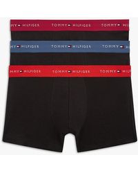 Tommy Hilfiger - 3-Pack Signature Logo Contrast Waistband Trunks - Lyst