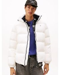 Tommy Hilfiger - Relaxed Down Hooded Puffer Jacket - Lyst