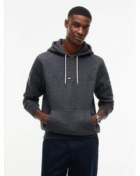 Tommy Hilfiger - Logo Embroidery Fleece Drawstring Hoody - Lyst