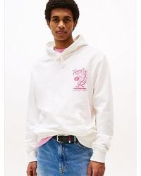 Tommy Hilfiger - Regular Fit Hoodie Mit Grafik Hinten - Lyst