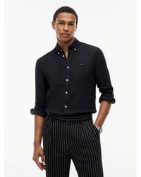 Tommy Hilfiger - Regular Fit Washed Pure Linen Shirt - Lyst
