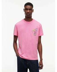 Tommy Hilfiger - Signature Logo Crew Neck T-Shirt - Lyst