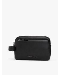 Tommy Hilfiger - Logo-Kulturbeutel Aus Leder - Lyst