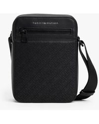 Tommy Hilfiger - Borsa Reporter Th Monogram Con Tracolla - Lyst
