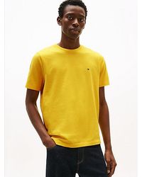 Tommy Hilfiger - T-Shirt Met Ronde Hals En Geborduurde Vlag - Lyst