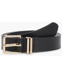 Tommy Hilfiger - Double Keeper Square Buckle Leather Belt - Lyst