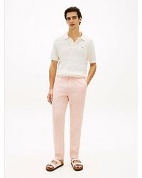 Tommy Hilfiger - Harlem Tapered Leg Linen Blend Chinos - Lyst
