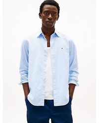 Tommy Hilfiger - Camisa De Rayas Con Corte Regular - Lyst